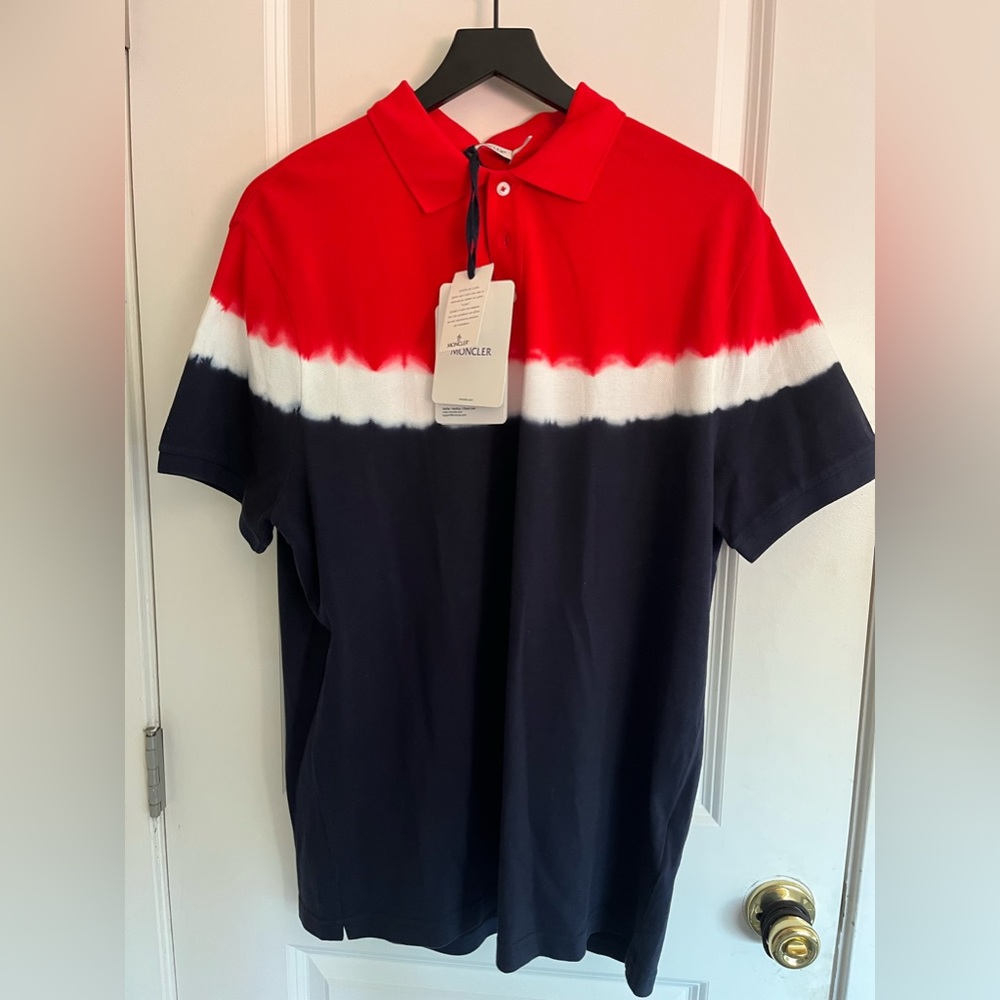 Polo moncler shirt Size large